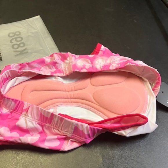 K898 Women's Pink Hearts/Love Padded Cycling Shorts XXL NWT - Picture 6 of 8